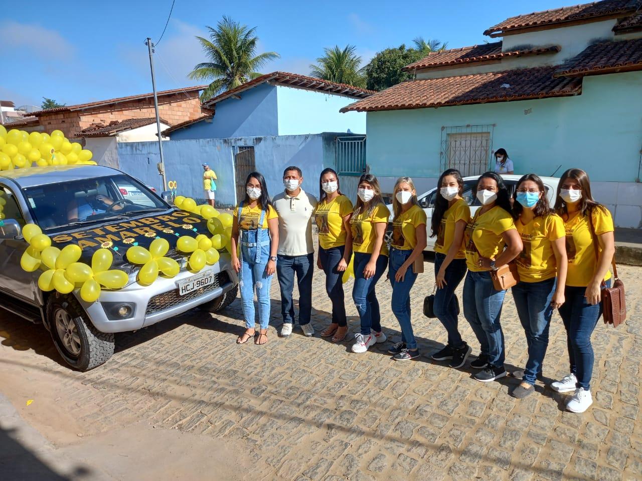 CAPS de Itanhém realiza carreata para Campanha Setembro Amarelo, de prevenção ao suicídio