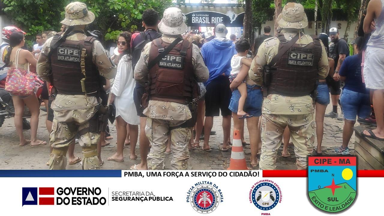 Porto Seguro: CIPE/Mata Atlântica intensifica policiamento no evento Brasil Ride