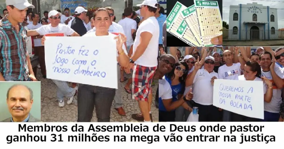 Fiéis acusam pastor de jogar na Mega com o dinheiro da igreja