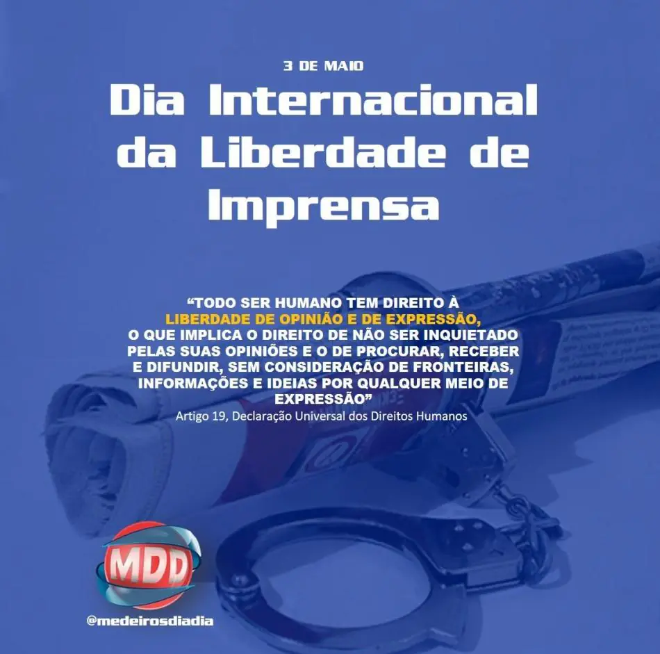 03 de Maio: Dia Internacional da Liberdade de Imprensa