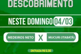 A bola vai rolar: Medeiros Neto estreia na Copa do Descobrimento neste domingo (04)