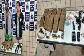 Policiais da DTE/DRACO e SOInt prendem traficantes com grande quantidade de drogas e armas