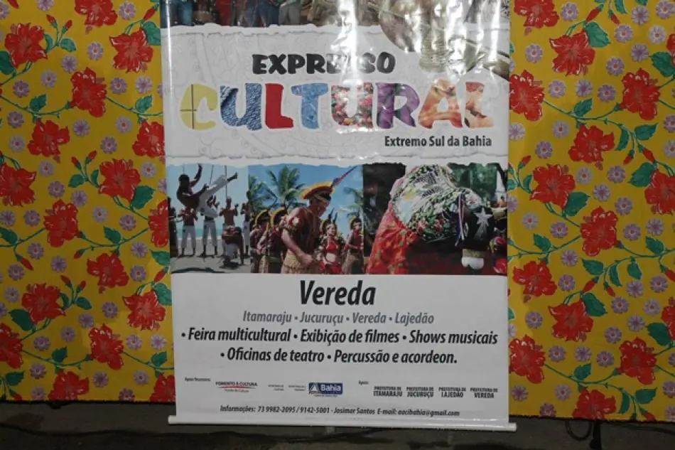 Expresso cultural chega a Vereda e leva oficinas e apresentações culturais á população.