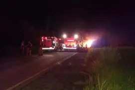  Carretas explodem após colisão na BR 101, em Teixeira de Freitas