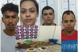  Bando de alta periculosidade é preso pela Polícia Militar com armas, drogas e explosivos