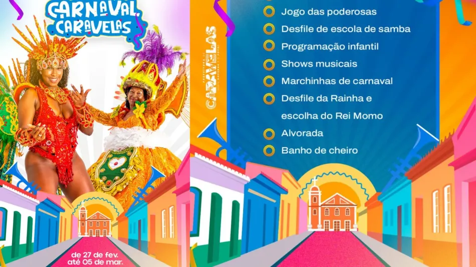 Caravelas se prepara para um Carnaval inesquecível com tradição e cultura