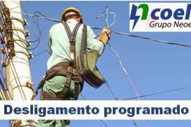 Coelba: Aviso de desligamento programado; quarta-feira, dia 25.