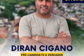 Diran Cigano anuncia pré-candidatura a vereador em Medeiros Neto