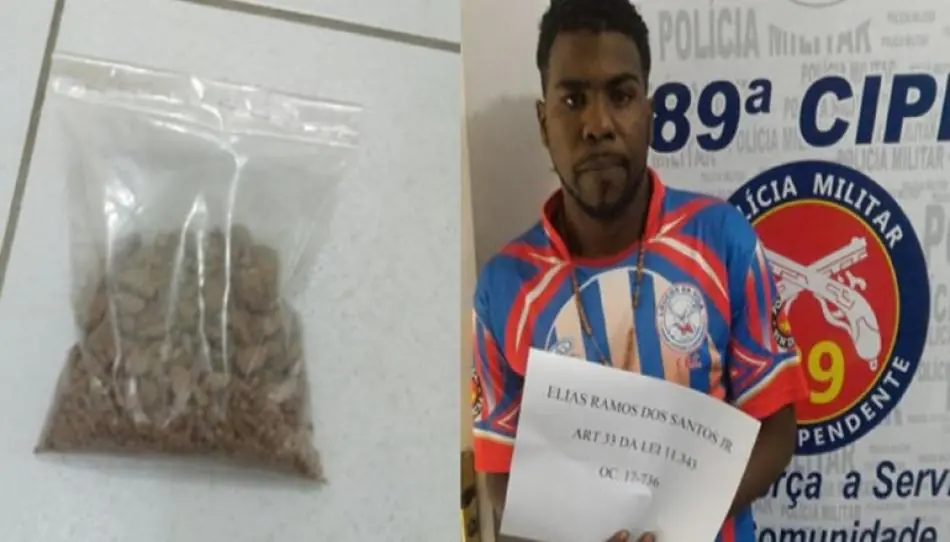 Homem é preso transportando cocaína em meio a chocolate em pó