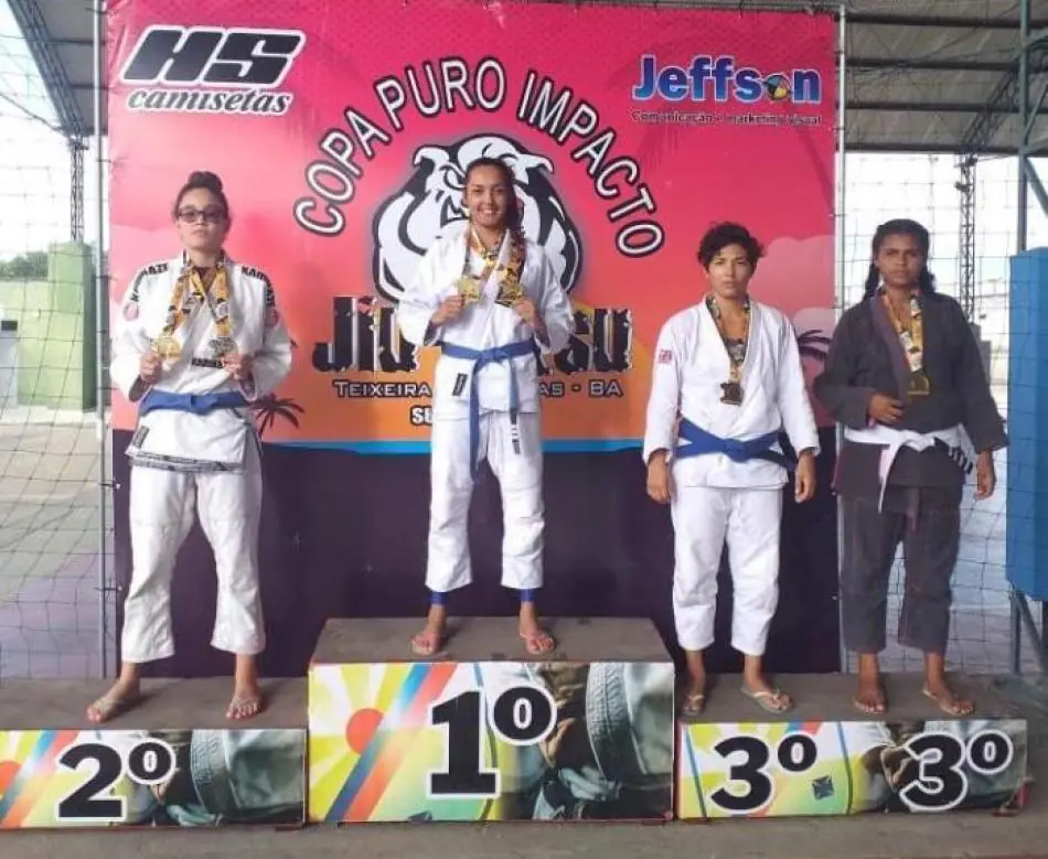 Equipe Jiu-jikan de Medeiros Neto se destaca na Copa Puro Impacto de Jiu-jitsu