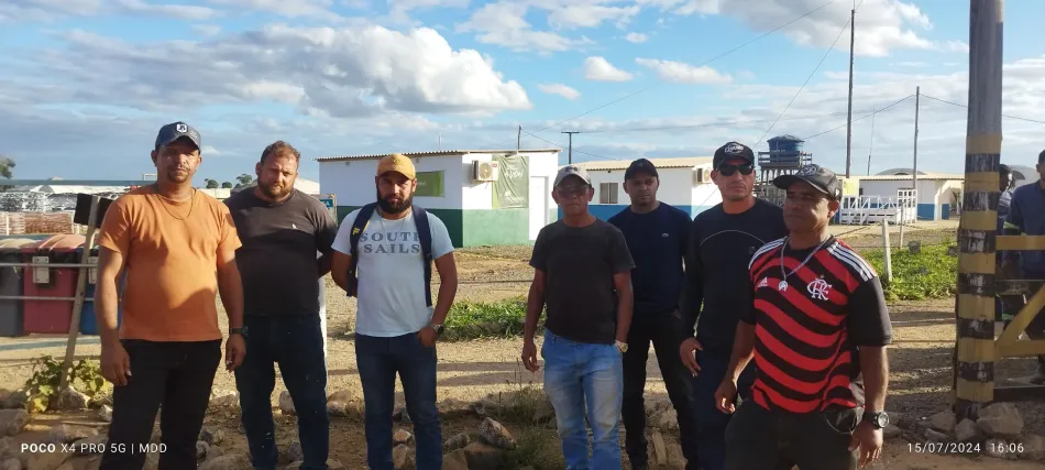 VÍDEO: ex-funcionários da PLANOVA protestam em canteiro por falta de pagamento integral de direitos trabalhistas