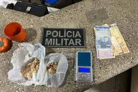 Homem é preso com drogas no bairro Grinaldo Medeiros, em Itanhém 