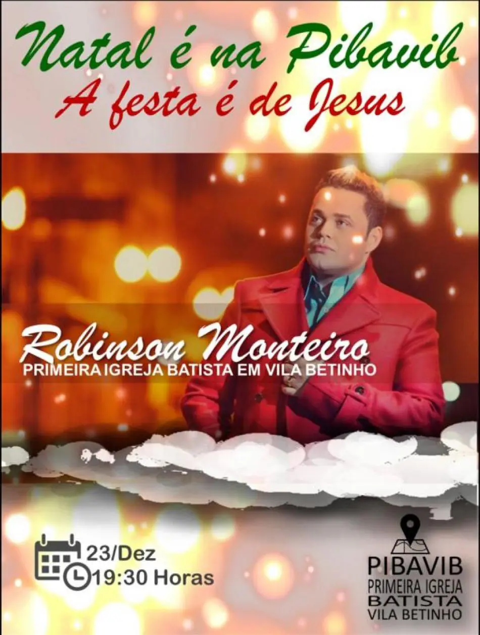 Igreja Batista celebra o Natal com o cantor Robinson Monteiro em Vila Betinho, distrito de Lajedão