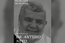 Medeiros Neto lamenta a morte do Dr. Antídio Neto, aos 69 anos