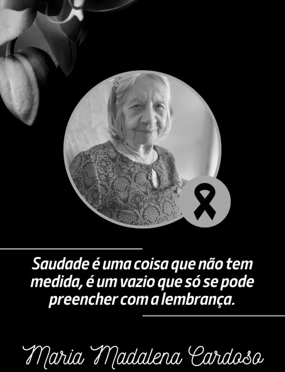 Morre aos 96 anos Maria Bomjardim, mãe da professora Rosinha Sales