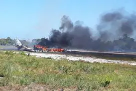 Mulher morre e 9 ficam feridos em queda de jatinho na Bahia