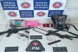 Operação conjunta da Polícia Militar resulta em apreensão de armas e três suspeitos mortos