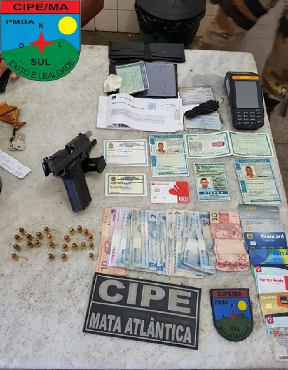 Homem é preso em flagrante pela CAEMA com arma e documentos federais falsos