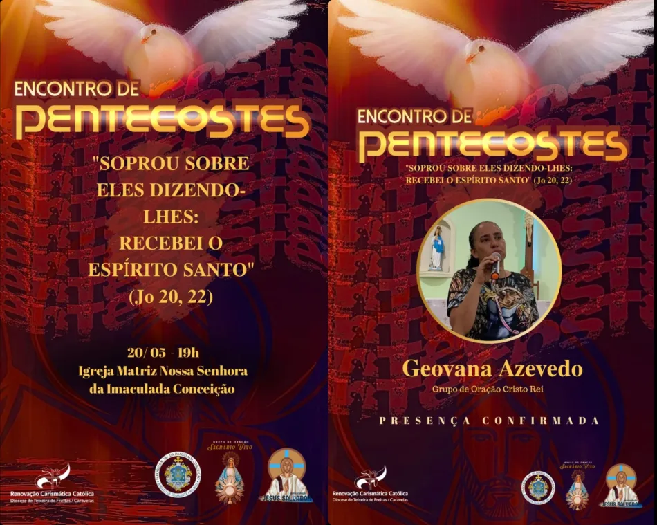 Renovação Carismática Católica de Medeiros Neto realiza "Encontro de Pentecostes"; participe