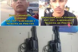Troca de tiros entre policiais e assaltantes de moto deixa dois mortos em Teixeira de Freitas